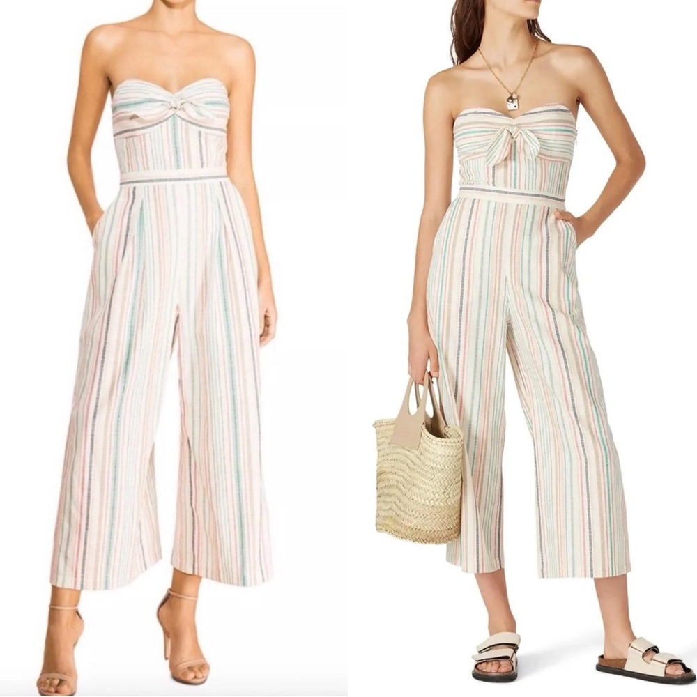 Parker Strapless Jumpsuit with Mulit-Color Stripes